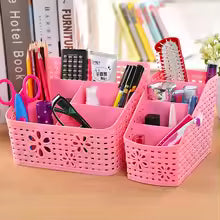 Desk Organizer Set - Multi-Compartment Storage Box for Office & Home