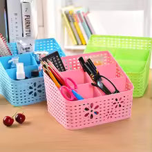 Desk Organizer Set - Multi-Compartment Storage Box for Office & Home