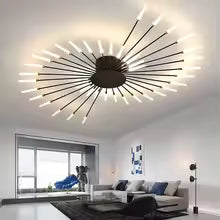 Modern LED Ceiling Light - Dimmable Chandelier for Living Room & Bedroom