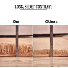 Soft Shaggy Area Rug - Plush Gray Carpet for Living Room & Bedroom