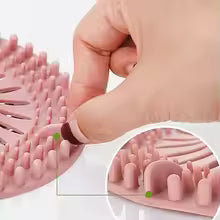 Drain Hair Catcher - Silicone Sink & Shower Drain Filter Cover